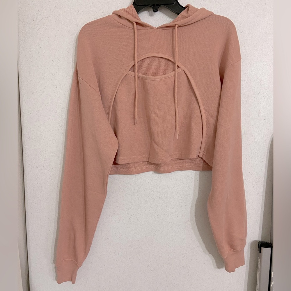 Neutral Flirtitude Active Sweatshirt Trendy SZ XS